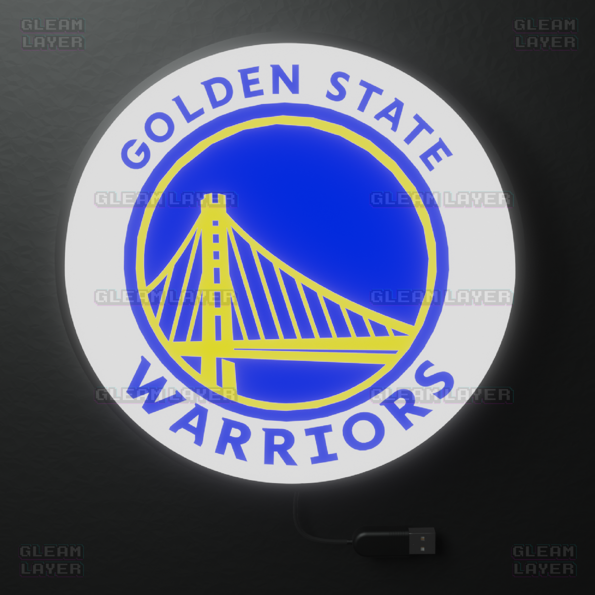 Golden State Warriors  Led Light Box NBA Sports Bar Light Display Wall Sign