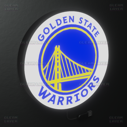 Golden State Warriors  Led Light Box NBA Sports Bar Light Display Wall Sign