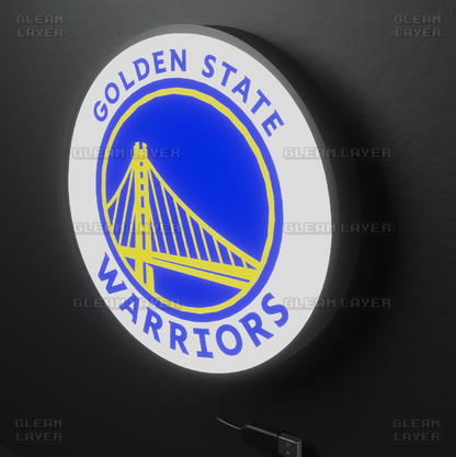 Golden State Warriors  Led Light Box NBA Sports Bar Light Display Wall Sign