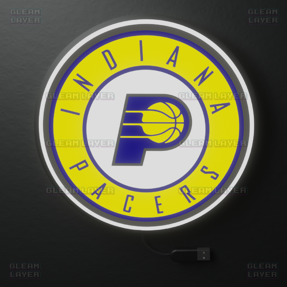 Indiana Pacers Led Light Box NBA Sports Bar Light Display Wall Sign