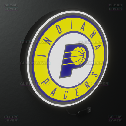 Indiana Pacers Led Light Box NBA Sports Bar Light Display Wall Sign