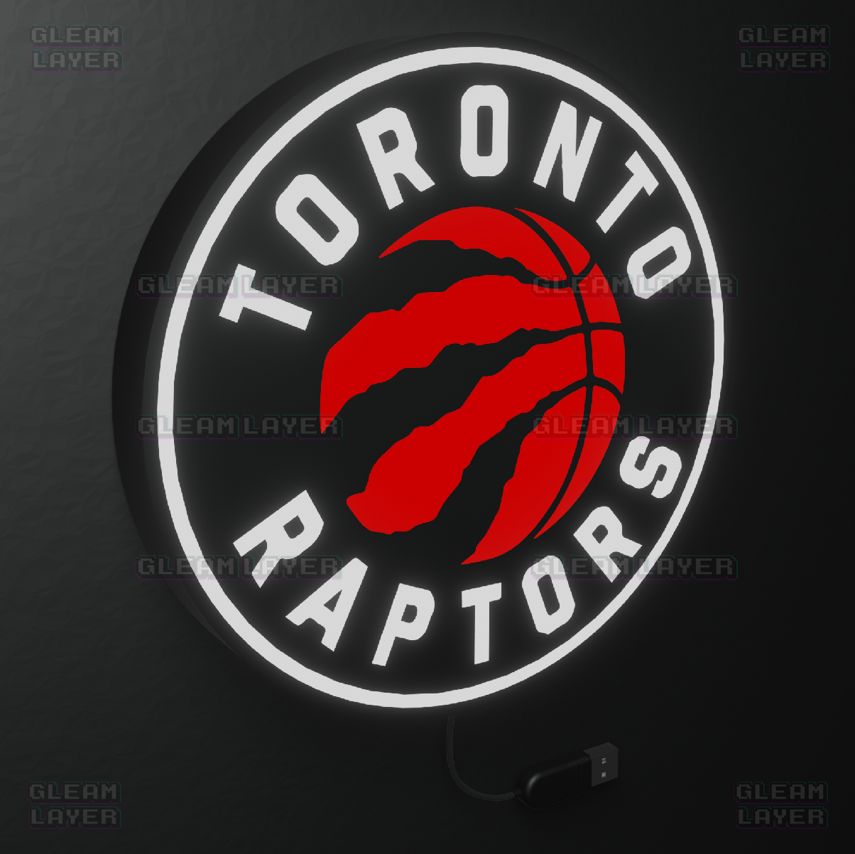 Toronto Raptors Led Light Box NBA Sports Bar Light Display Wall Sign