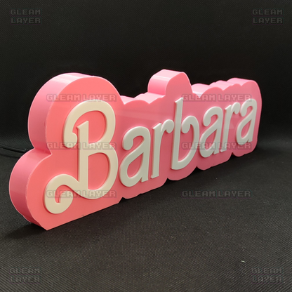 Custom BARBIE Plaque Name