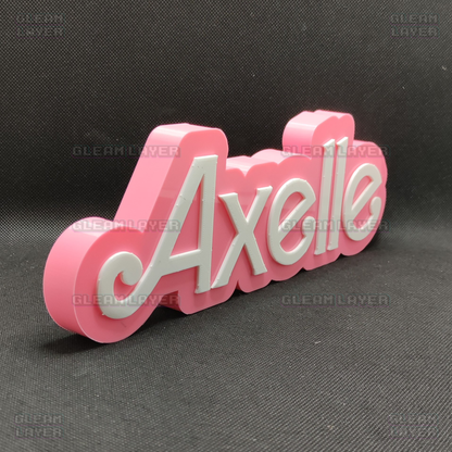 Custom BARBIE Plaque Name