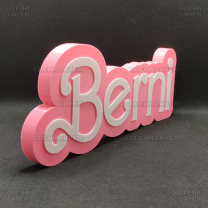 Custom BARBIE Plaque Name