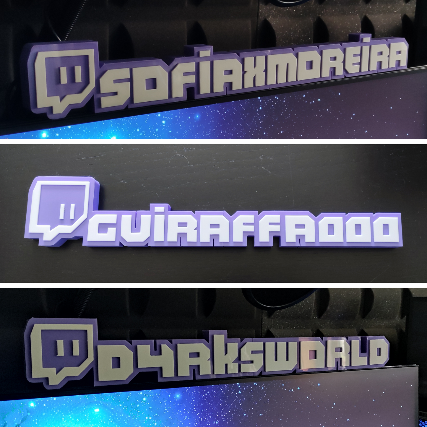 Benutzerdefinierte TWITCH TAG-Plakette für Ihr Stream-Setup