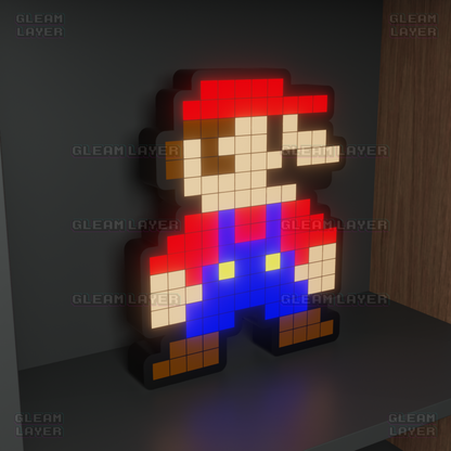 Super Mario 8-bit Pixel Led Light