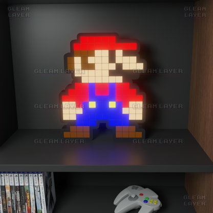 Super Mario 8-bit Pixel Led Light