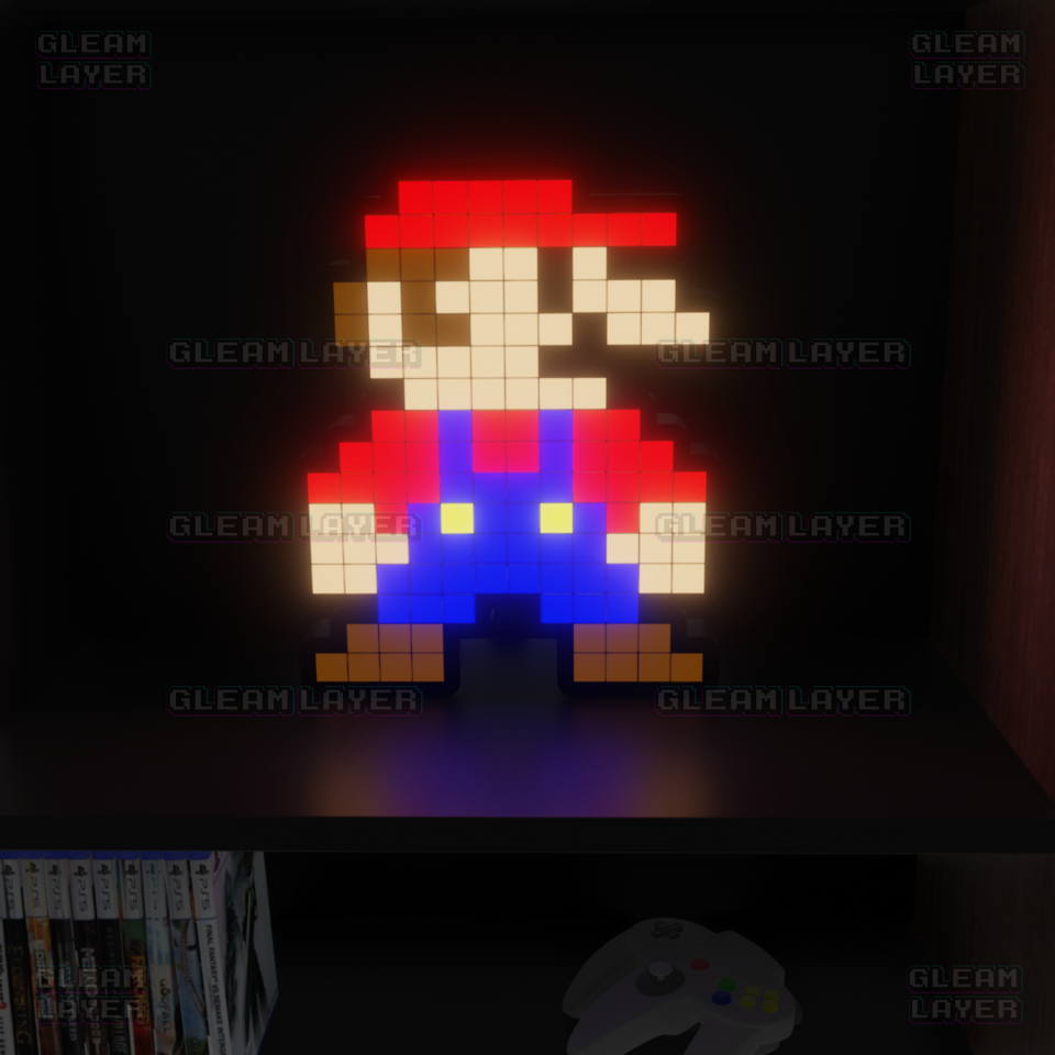 Super Mario 8-bit Pixel Led Light