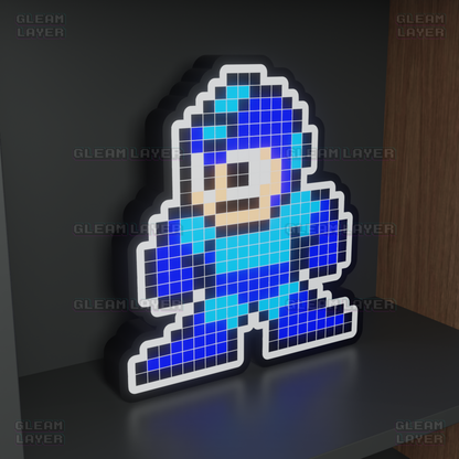 Mega Man 8-bit Pixel Led Light