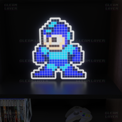 Mega Man 8-bit Pixel Led Light