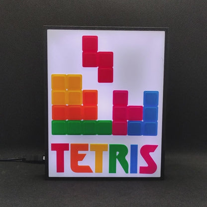 Tetris Arcade Game Led Light Sign