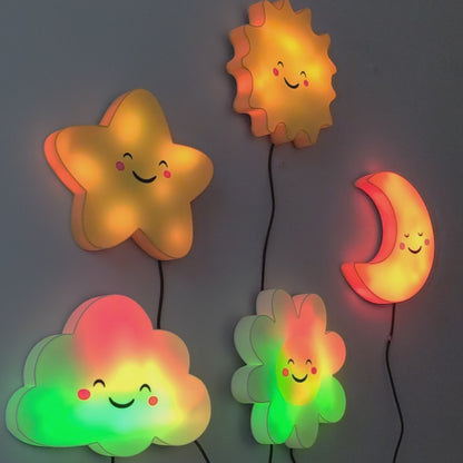 Cute Moon Nursery Night Light