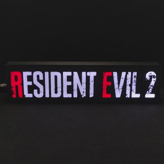 Luminária gamer RGB LED neon RESIDENT EVIL