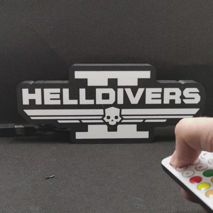 Helldivers 2 Led Gaming Light Sign