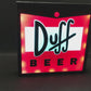 Placa de parede de bar com iluminação LED DUFF BEER Bar Pub Man Cave Lâmpada de garagem