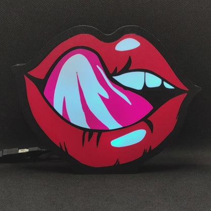 Lips Pop Art LED Light Wall Sign