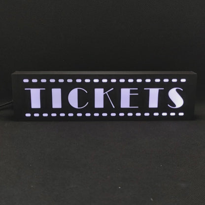 TICKETS Cinema Led Light Sign