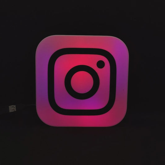 Instagram Logo Led Lightbox Wall Sign