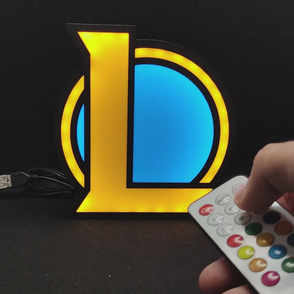 League of Legends Logo Led Gaming Light Sign