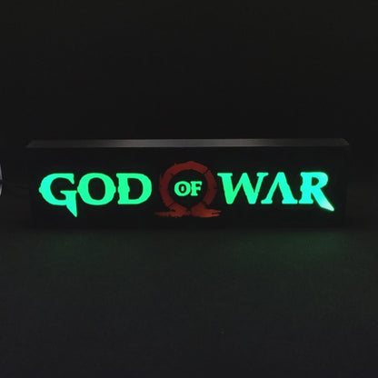 God of War Led Gaming Light Sign