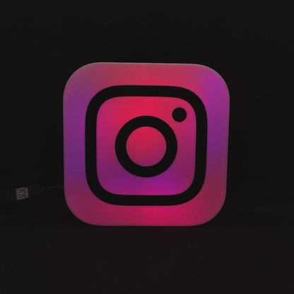 Instagram Logo Led Light Wall Sign