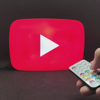 YouTube Red Button Led Light Sign