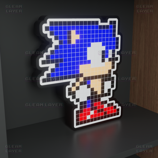 Sonic The Hedgehog 8-bit Pixel Led Light