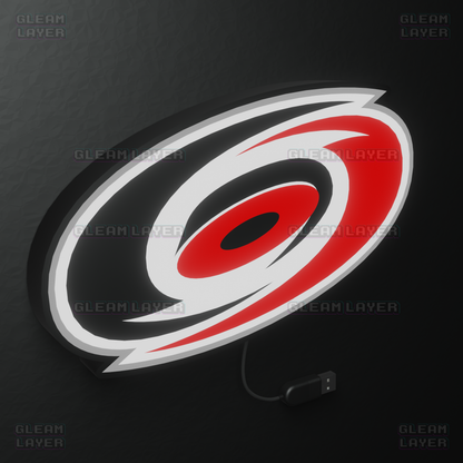 Carolina Hurricanes Led Light Box NHL Sports Bar Light Display Wall Sign