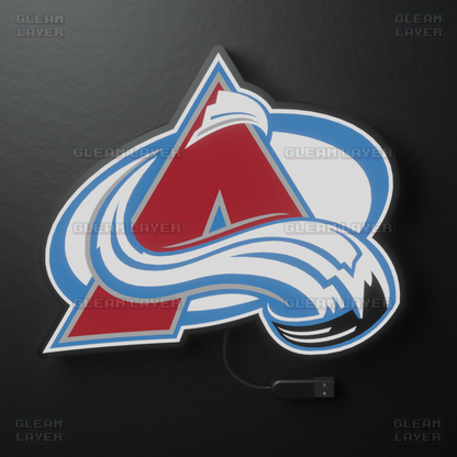 Colorado Avalanche Led Light Box NHL Sports Bar Light Display Wall Sign