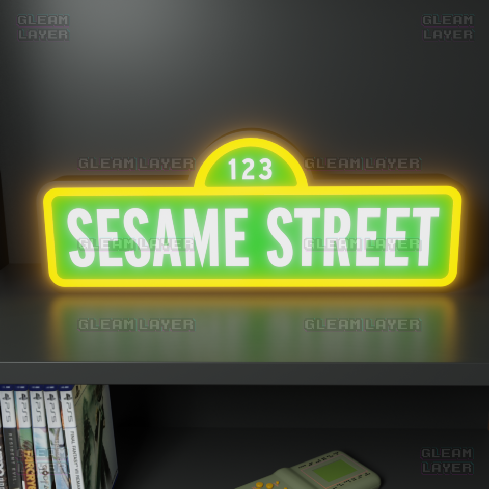 Sesame Street Led Light Sign