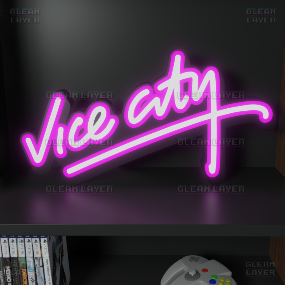 GTA Vice City Neon Logo Led Light Sign