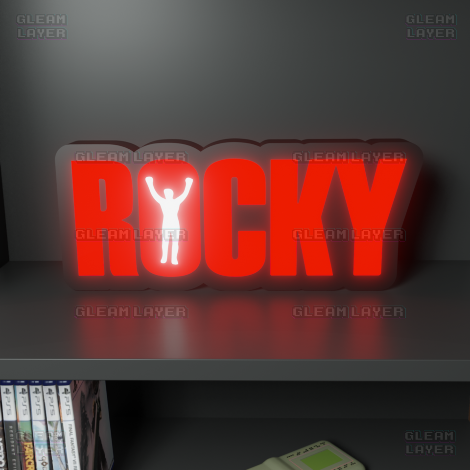 Rocky Balboa Movie Led Light Sign