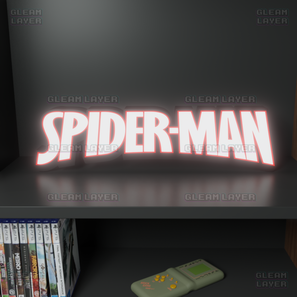 Spider Man Led Light Sign