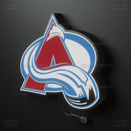 Colorado Avalanche Led Light Box NHL Sports Bar Light Display Wall Sign