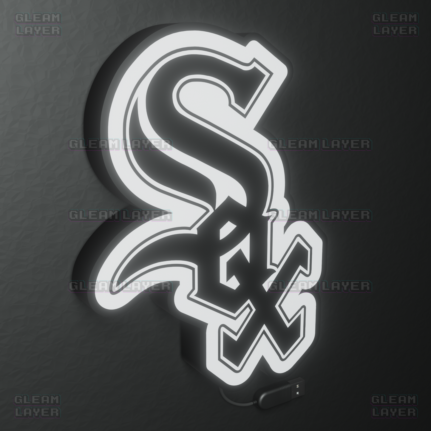 Chicago White Sox Led Light Box MLB Sports Bar Major League Baseball Wall Sign