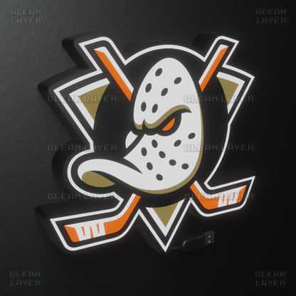 Anaheim Ducks Led Light Box NHL Sports Bar Light Display Wall Sign