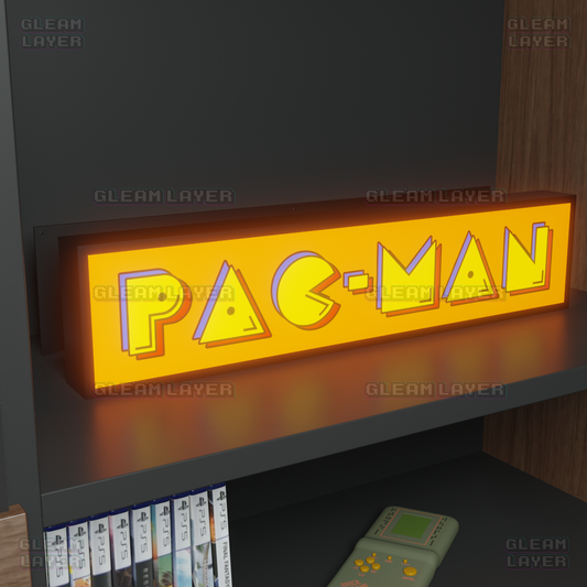 Pac-Man Retro Game Sign Led Gaming Lightbox RGB Lamp