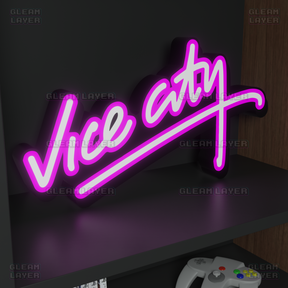 GTA Vice City Neon Logo Led Light Sign