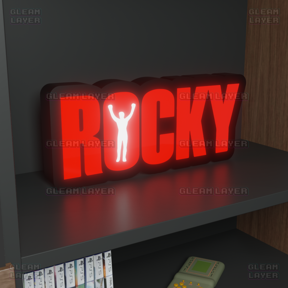 Rocky Balboa Movie Led Light Sign