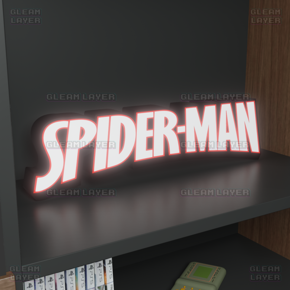 Spider Man Led Light Sign