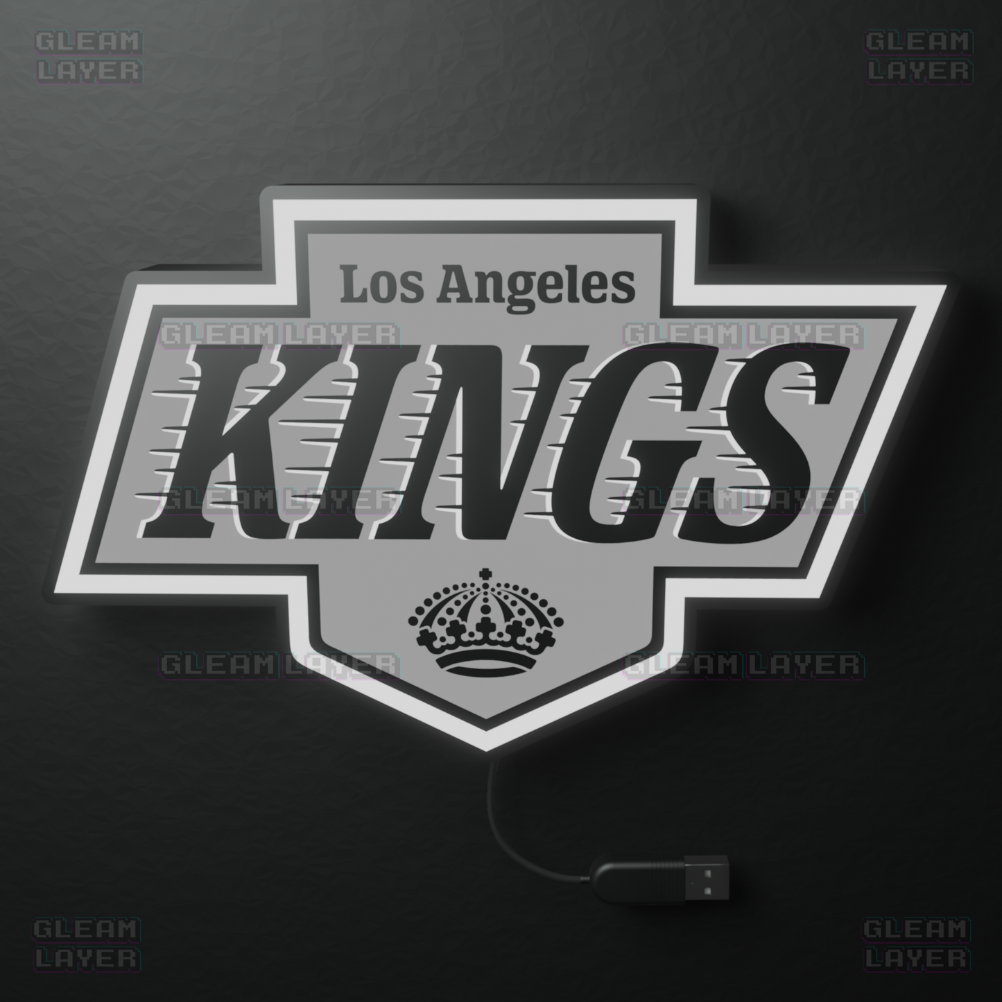 Los Angeles Kings Led Light Box NHL Sports Bar Light Display Wall Sign