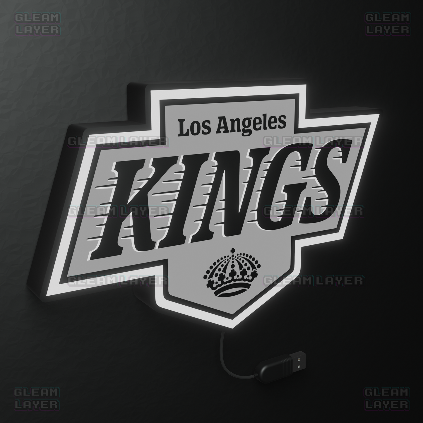 Los Angeles Kings Led Light Box NHL Sports Bar Light Display Wall Sign