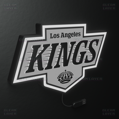 Los Angeles Kings Led Light Box NHL Sports Bar Light Display Wall Sign