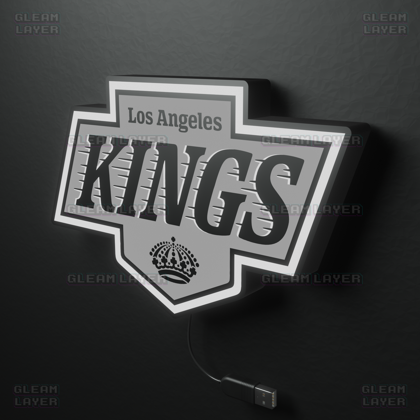 Los Angeles Kings Led Light Box NHL Sports Bar Light Display Wall Sign