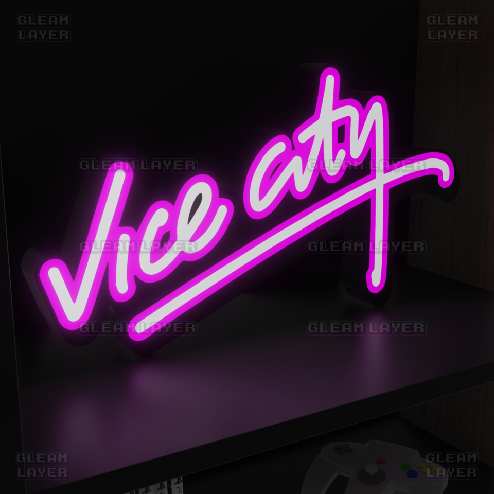 GTA Vice City Neon Logo Led Light Sign