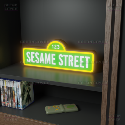 Sesame Street Led Light Sign