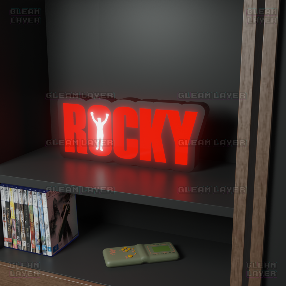 Rocky Balboa Movie Led Light Sign