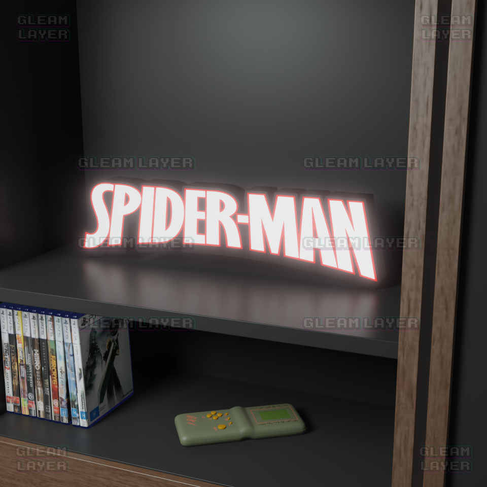 Spider Man Led Light Sign