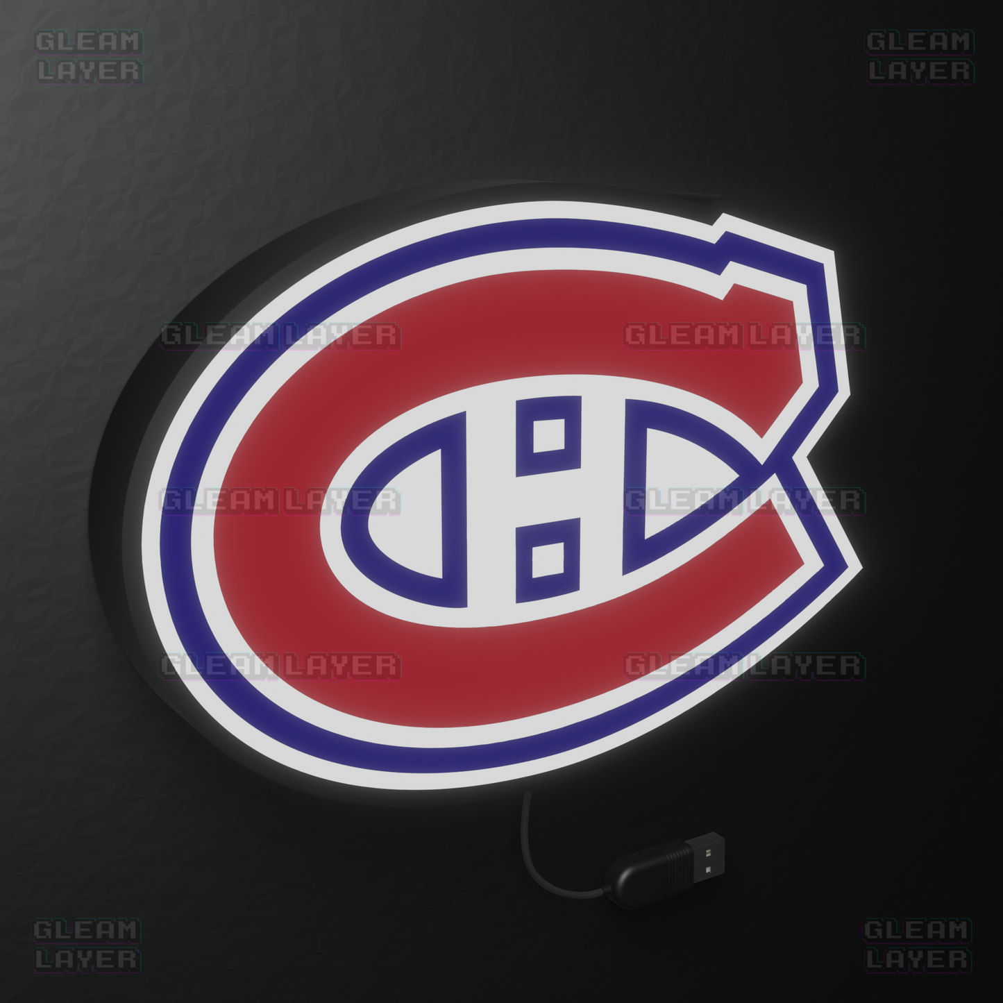 Montréal Canadiens Led Light Box NHL Sports Bar Light Display Wall Sign